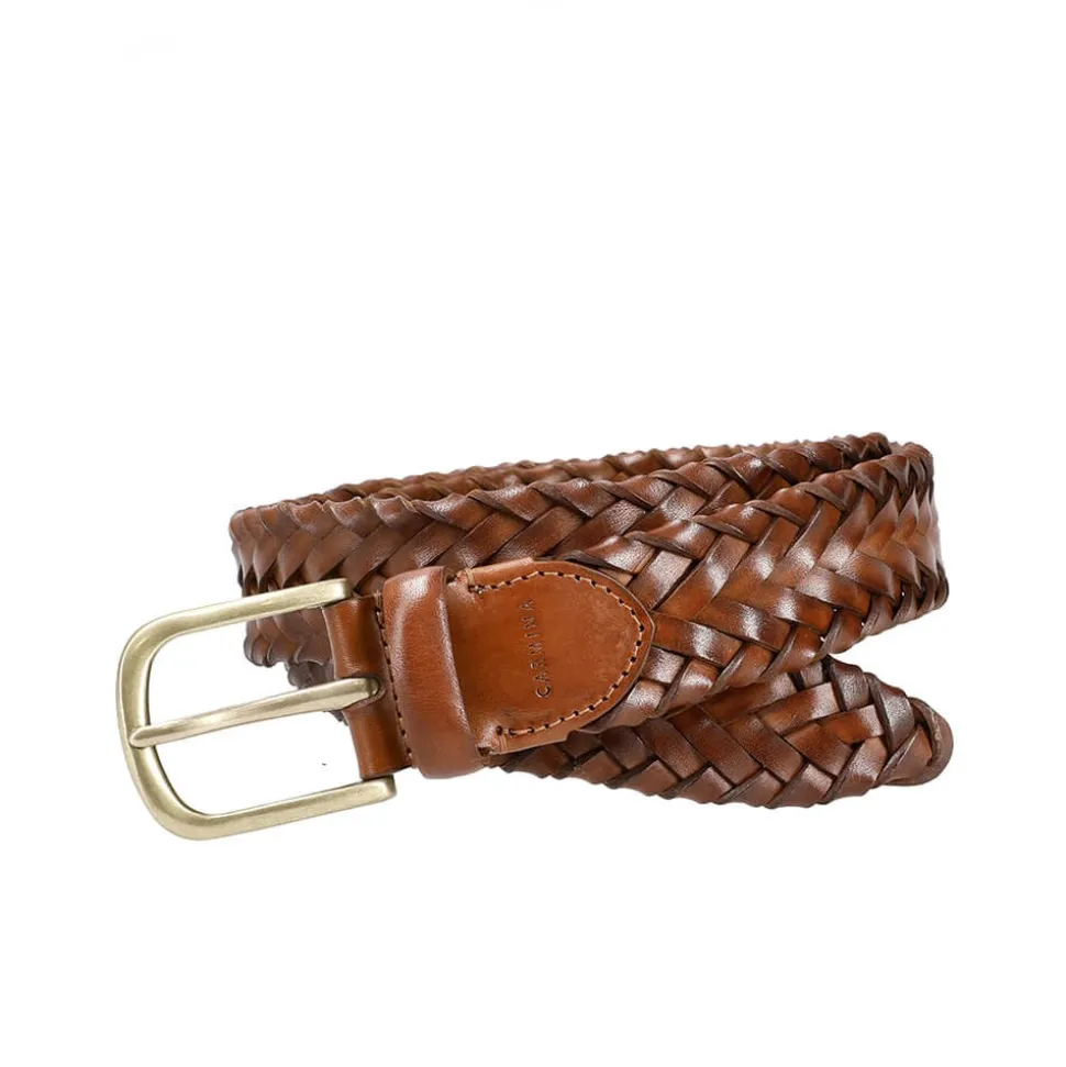 CINTURÓN DE CUERO TRENZADO
